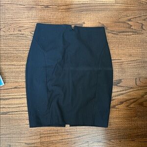 Express Black Pinstripe Pencil Skirt